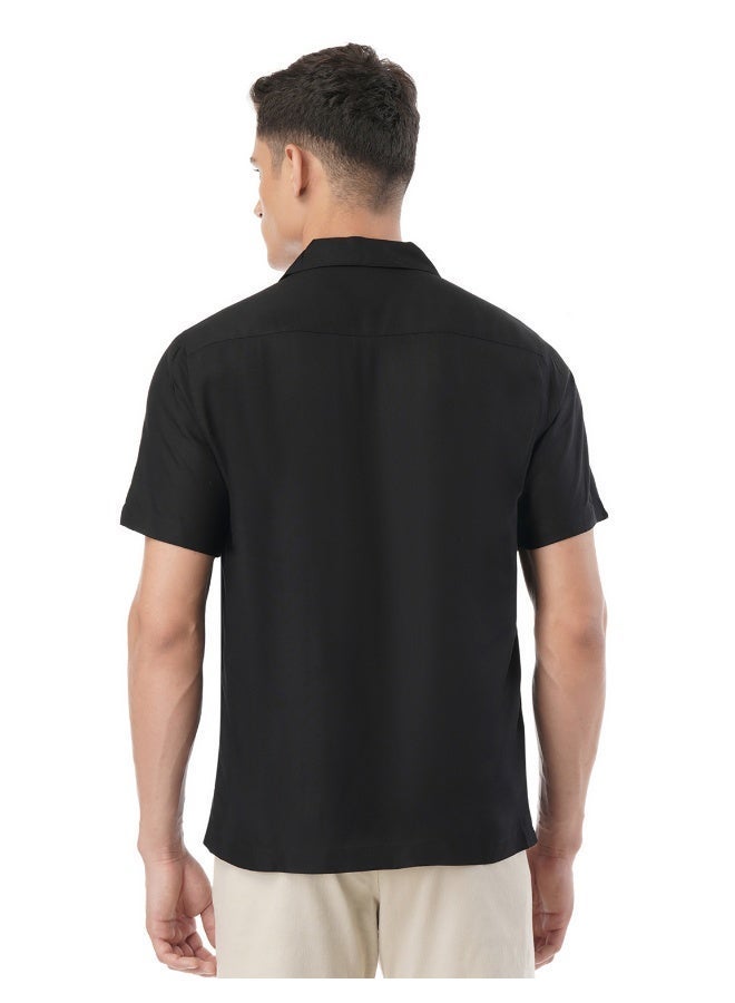 fyltr Men's Solid Rayon Casual Shirt with Resort Collar & Half Sleeves | Shirts for Men - Image 3